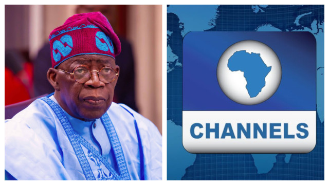 Bola Ahmed Tinubu, the president-elect and  Channels Tv